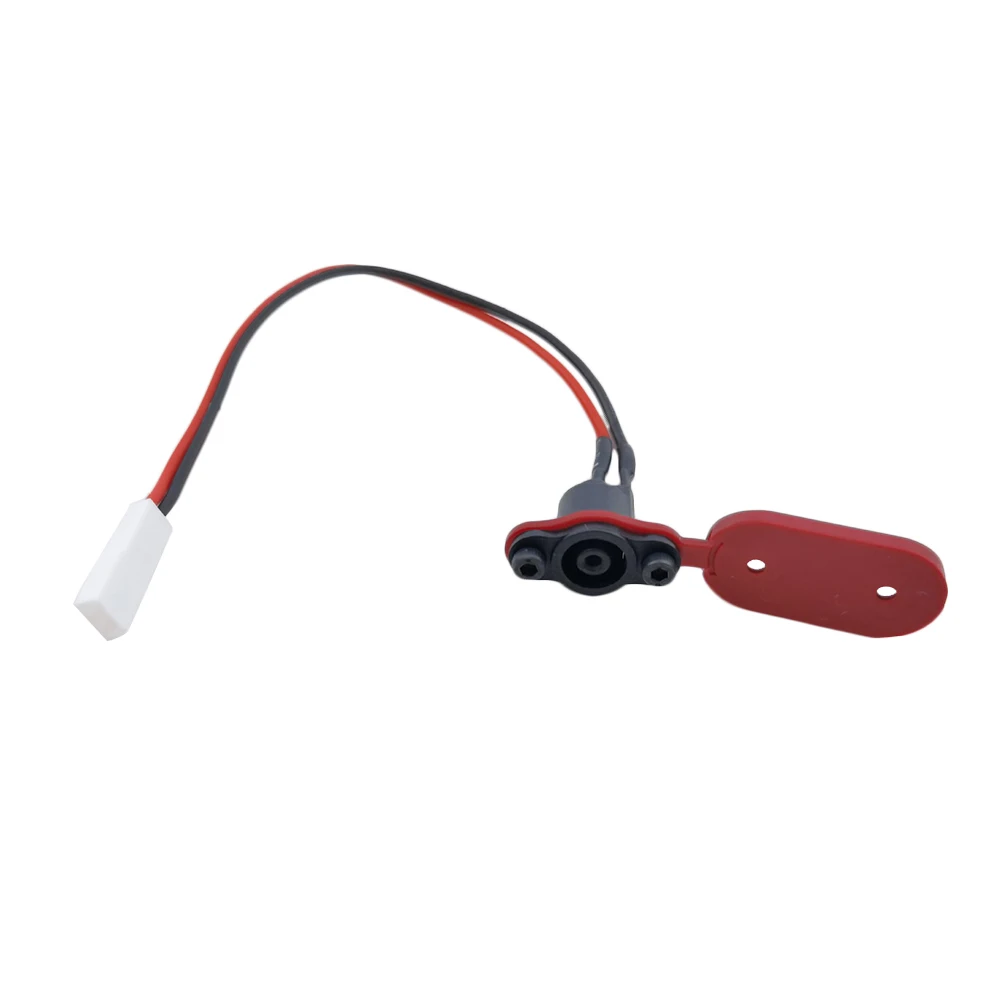 Electric Scooter Power Charger Cord Cable+Charging Port Plug Cover for  Xiaomi Mijia M365 Scooter Accessories