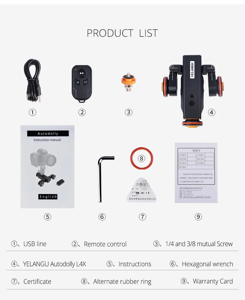 slider para canon nikon sony dslr iphone12 13 xiaomi yelangu l4x