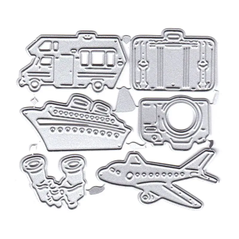 

Holidays Travel Metal Cutting Dies Stencil DIY Scrapbooking Album Stamp Paper High Quality and Brand New