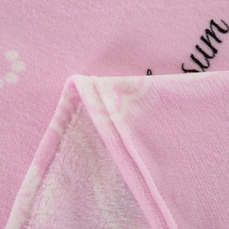 LREA дешевый розовый чистый и свежий флис одеяло постельные принадлежности детские обложки на кровать пледы Покрывало одеяло для дивана