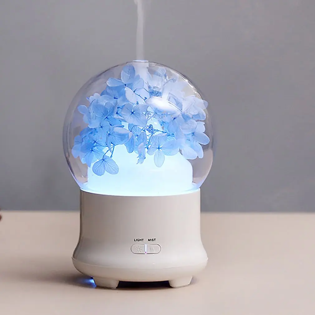 3D эффект стеклянный цветной увлажнитель воздуха ароматерапия машина изменение цвета Ночной светильник лампа увлажнитель воздуха для дома дропшиппинг