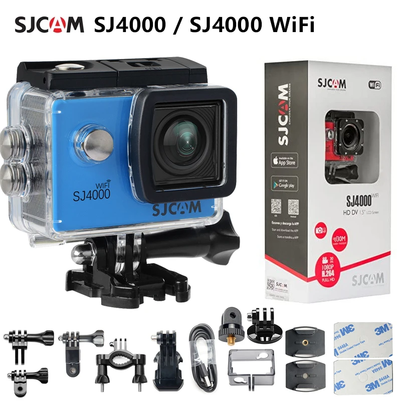 SJCAM-Cámara de acción deportiva SJ4000/SJ4000, Original, WiFi, 2,0 pulgadas, 1080P, HD, impermeable, bajo el agua, sj, minicámara deportiva DV