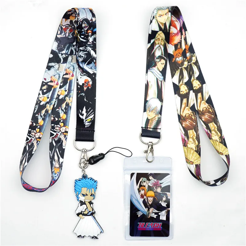 Аниме BLEACH Kurosaki ichigo шейный ремешок Ремешок для ключей USB ID карта держатель значок