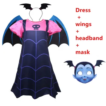 

Hot Baby Girls Dress Vampirina Lady bug Vestidos Christmas Princess Costume for Kids Clothes Children Halloween Cosplay Dresses