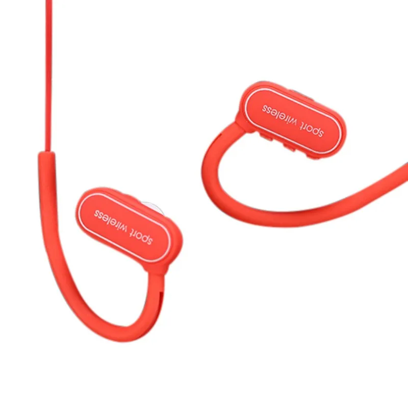 Беспроводные наушники, Спортивные Bluetooth наушники, Висячие стерео бинауральные наушники с голосовой передачей для Smartphoes Ipod Ipad - Цвет: Белый