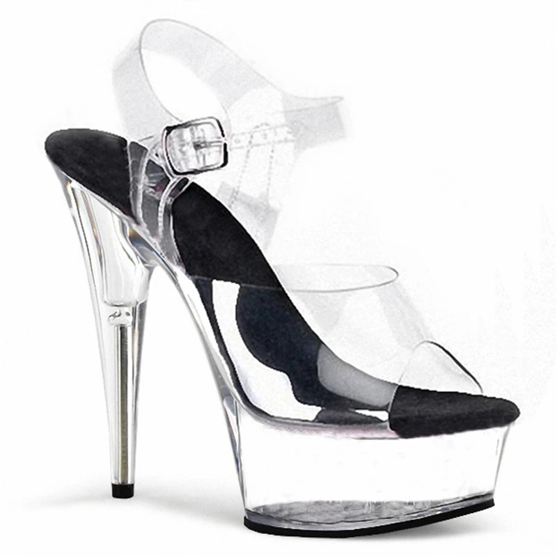 Босоножки на очень высоком каблуке 15 см танцевальная обувь на водонепроницаемой Платформе 5 см модельная прогулочная обувь на высоком каблуке обувь для ночного клуба и b