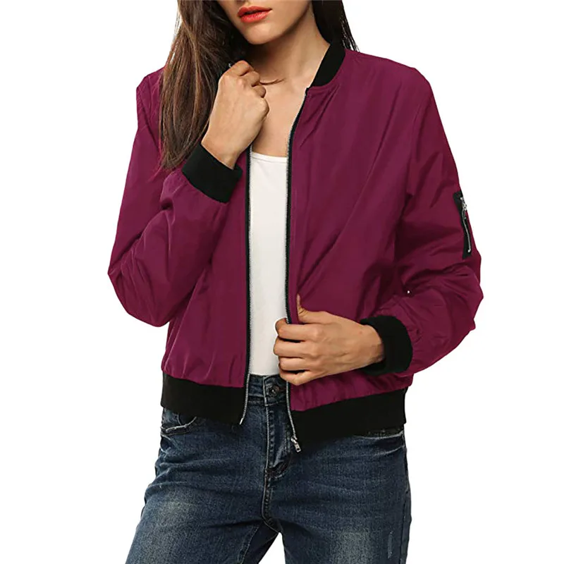 

Sweater Women Jacket Womens Classic Quilted Jacket Short Bomber Jacket Coat Outwear Jacket Cardigan Coat Tops Female Coat