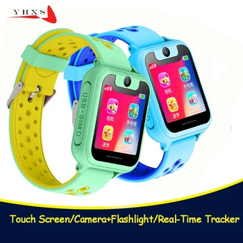

2018 Touch Screen Smart Real-time GPS Tracker Location SOS Call Remote Monitor Camera Flashlight Watch Wristwatch for Kids Child