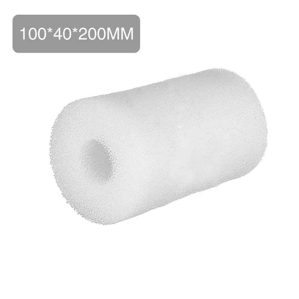 100 40 200MM 3 размера фильтр для бассейна оборудование для очистки пены Многоразовые моющиеся губки картридж пены PoorCleaning аксессуары - Цвет: 100 40 200MM