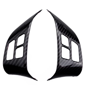 

1Pair Car Steering Wheel Button Cover Trim Frame Sticker Carbon Fiber Style ABS Fit for BMW 3 series E90 E84 2010 2011 2012 2013