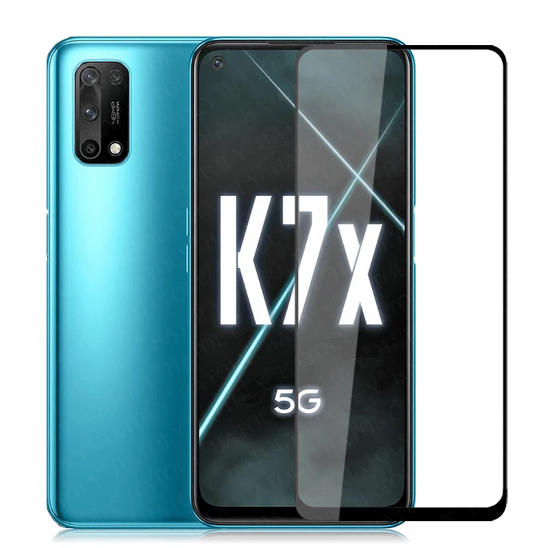 

Защитное стекло для Oppo K7X, закаленное стекло для Oppo K7 X, K3, K5, K1, HD, полное клеевое покрытие, пленка для телефона, стекло для Oppo K7X