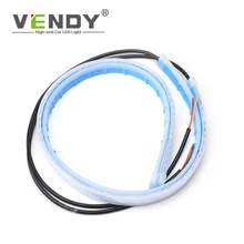 2pcs Led Light Strip Daytime Running Light DRL Turn Signal Lights Auto lamp Decorative Bulb For The Car Headlights Day light 12V
