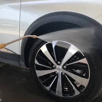

Car Wash Water Gun Extension Rod 30 Degree / 90 Degree/ U-Shaped Bend Rod Metal Plating Powerful Nozzle Car Water Spray Tool