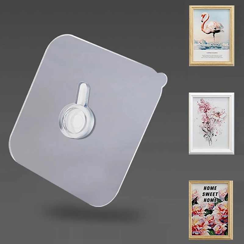 

Non-Trace Photo Frame Hole Hanging Nail High Quality 4PC Cross Stitch Wall Painting Hole Hook Bathroom Kitchen Organizer Hook