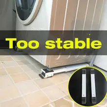 2pcs/set Washing Machine Refrigerator Mobile Base Stand Mount Movable Bracket Trolley Home Hardware Fixed Racks Multi-funct M6J3