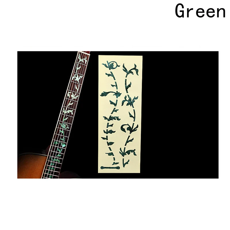 DIY декоративное Древо жизни гитара или гриф с ладами для бас-гитары инкрустация наклейки Серебряный цвет гитарная наклейка Горячая канцелярские наклейки s
