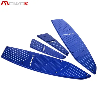 Blue Для SYM JOYMAXZ300 joymax Z300- аксессуары для мотоциклов Высокое качество ЧПУ Логотип подножки пластина подставка для ног коврик - Цвет: Blue