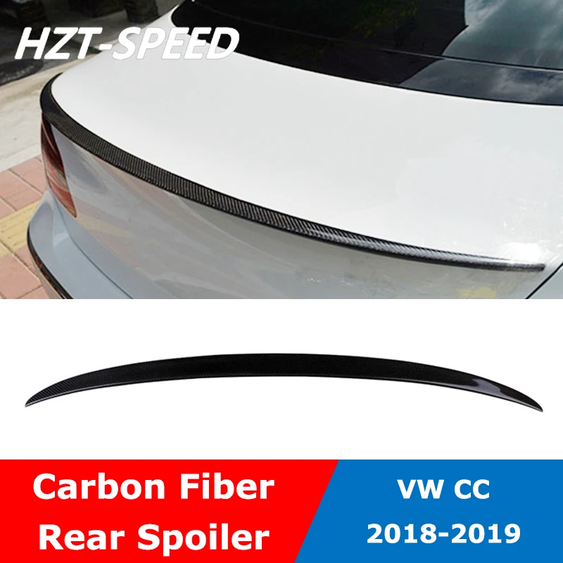 CC M M4 Type Carbon Fiber Rear Spoiler Tail Trunk Wing For VW CC