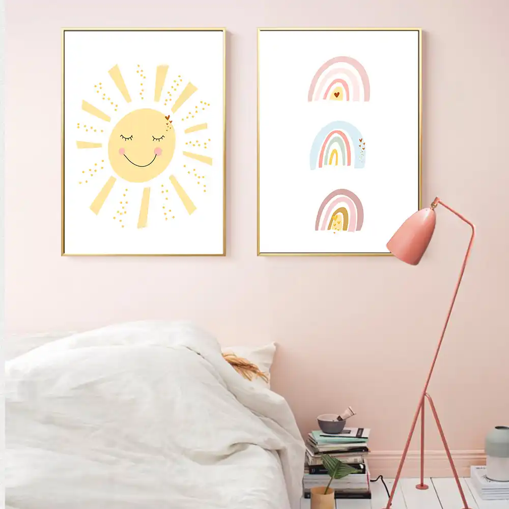 rainbow prints for nursery