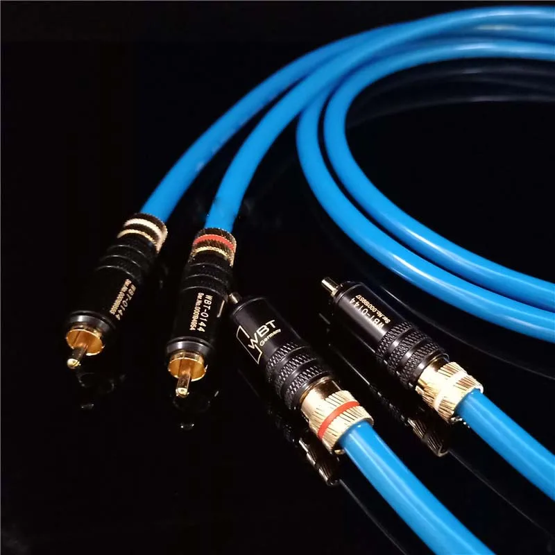

Hifi 88B G5 Silver Plated interconnect cable with WBT-0144 RCA plug connector Vinshle