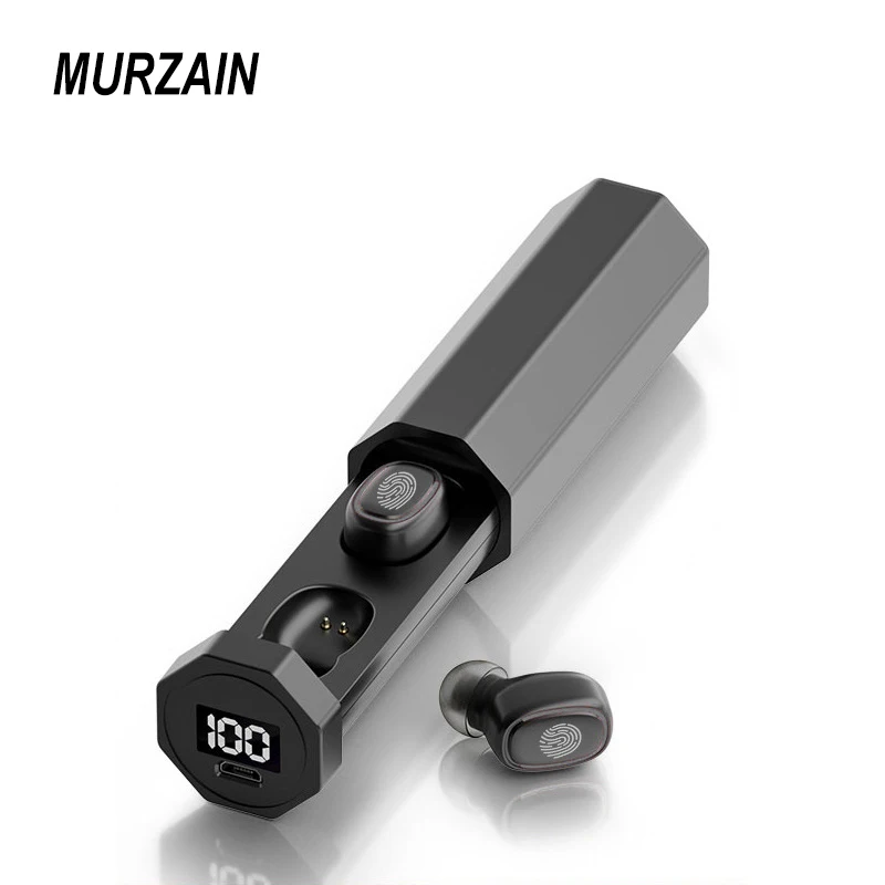 Murzain наушники вкладыши TWS с Wireles Bluetooth 5 0 hi fi звук Smart Touch Водонепроницаемый Спорт