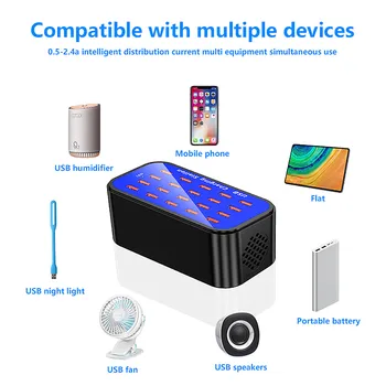 

20Ports USB Hub Smart Charger High Power Fast Charging Station For Tablet Mobile Intelligent Protection Safety Charger Hot Sale