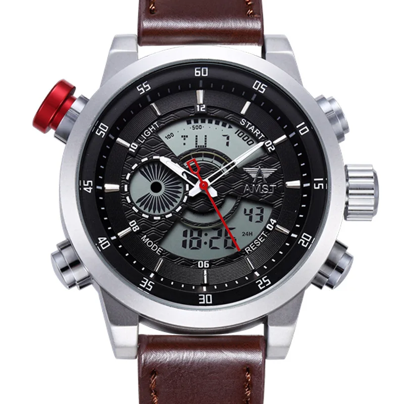 

Clock AMST Hot Selling Electronic Watch Waterproof Belt Watch Multi-functional Calendar Quartz Watch