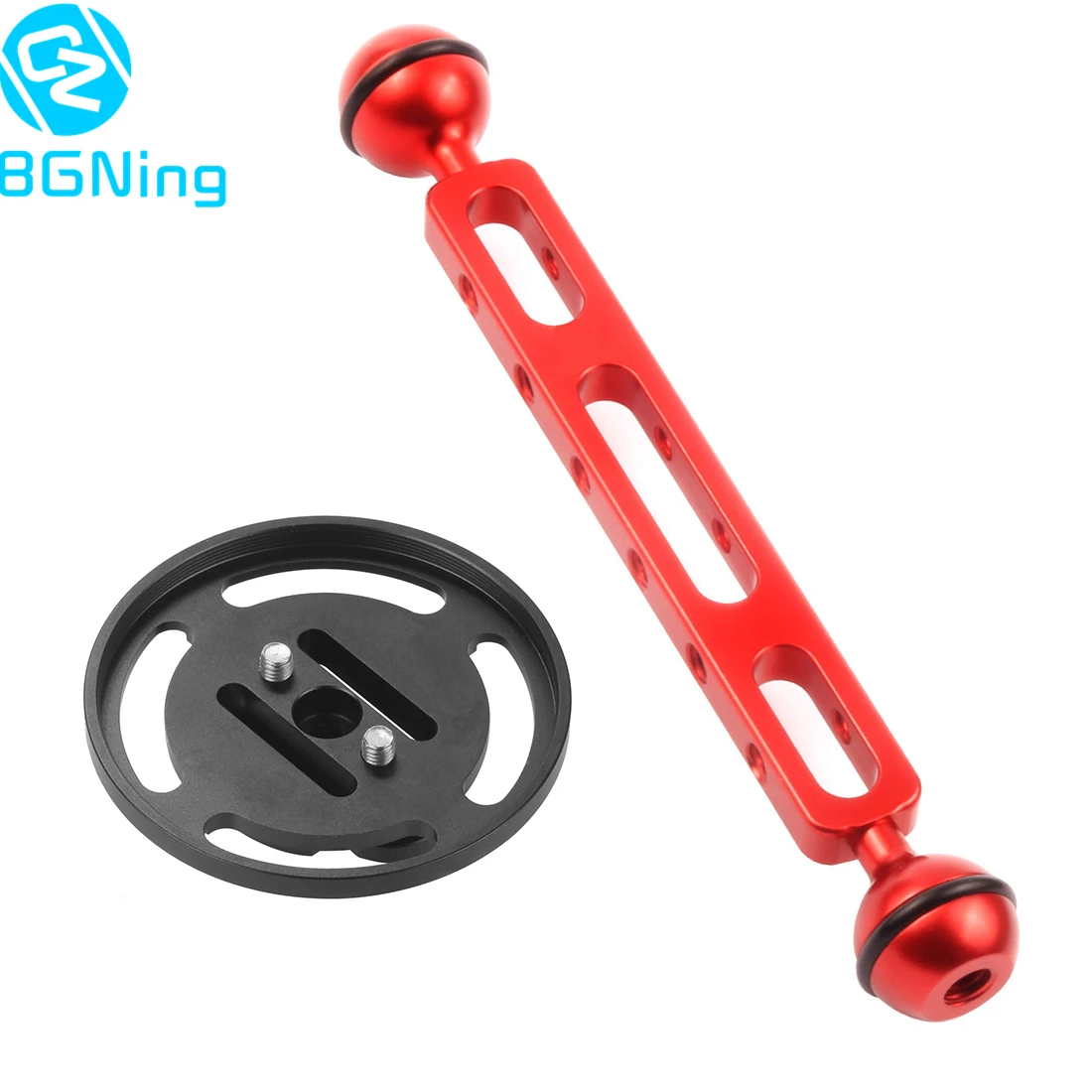 

Aluminum 67mm Lens Mount Holder for Macro/Wide Angle Lens with 5/7/9/11inch 13/20cm Extension Diving Floating Arm Underwater SLR