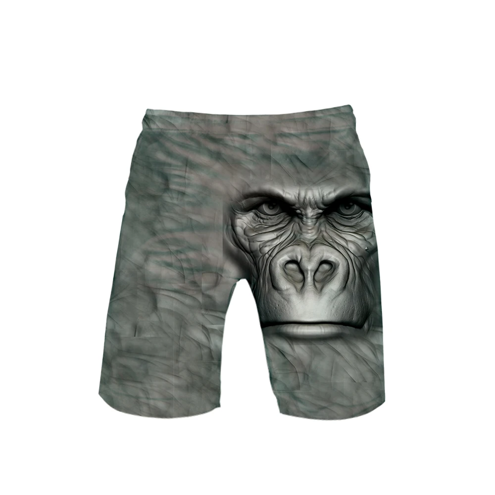 3D Cool Gorilla орангутанг обезьяна летние мужские пляжные шорты Новое поступление модное движение Досуг Стиль Прохладные летние брюки