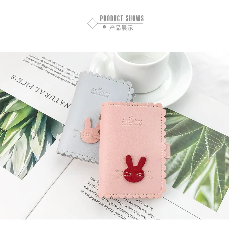 JANE'S кожаный функциональный 24 бита чехол для карт визитница Кролик для мужчин и женщин кошелек для кредитных карт сумка для ID паспорта