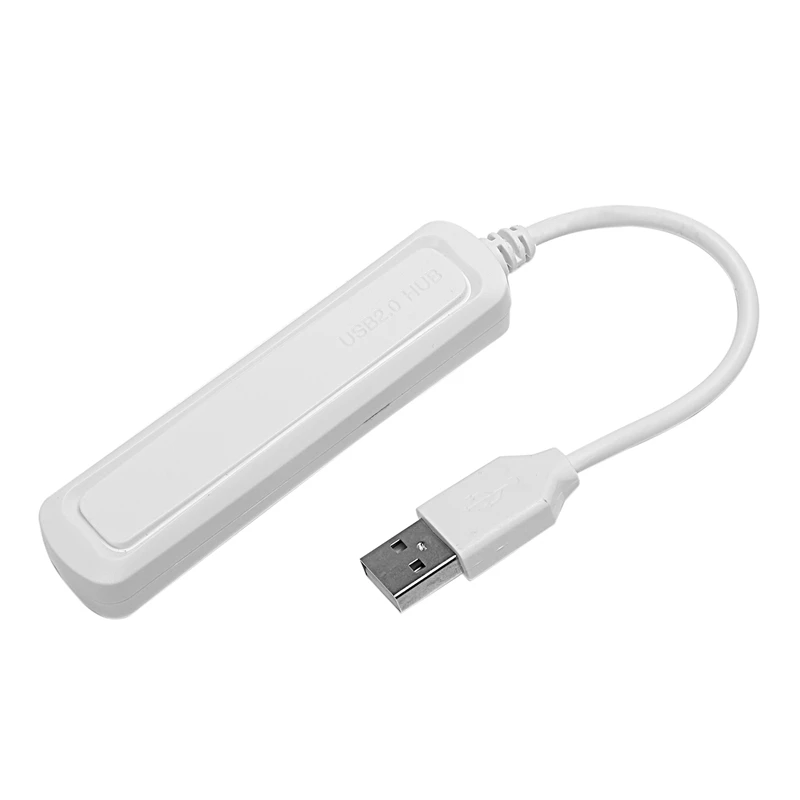 Белый Ультратонкие модели 1-4 Usb2.0 концентратор 4-портовый высокоскоростной хаб передачи данных разветвитель - Цвет: Белый