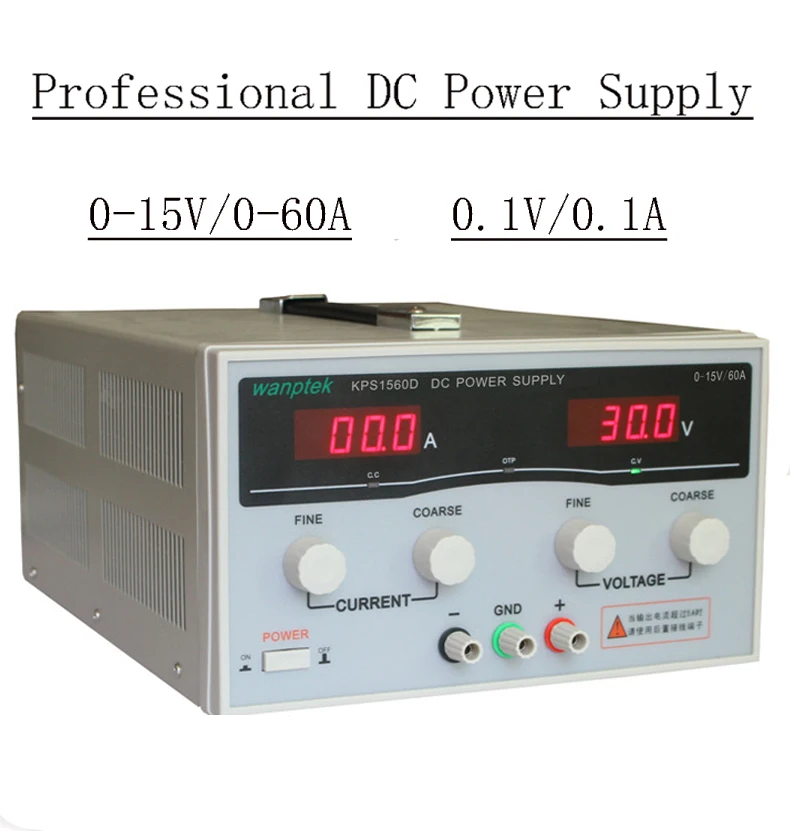 900 Вт KPS1560D 15 в 60A Цифровой Регулируемый DC источник питания переключатель высокой мощности DC источник питания 110/220 В 0,1 в 0.1A