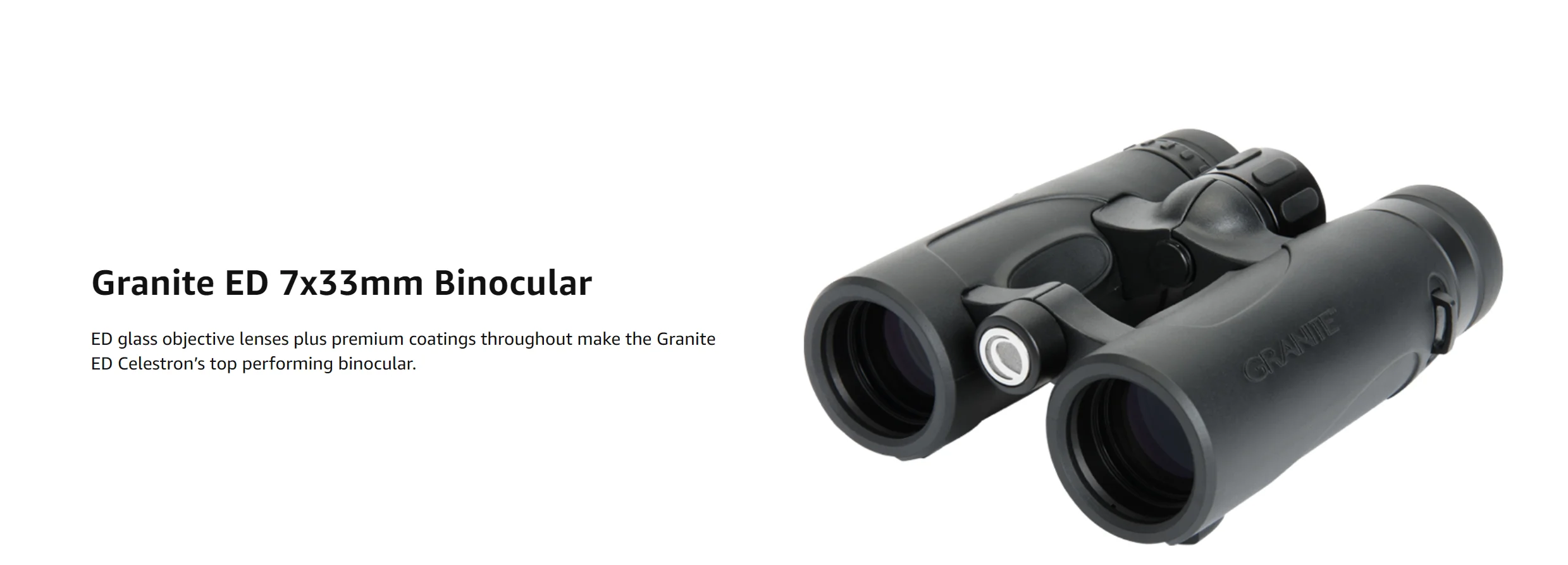 Celestron 71378 гранит серии 7x33 Крыша Призма Бинокулярный ED Стекло Объектива(черный
