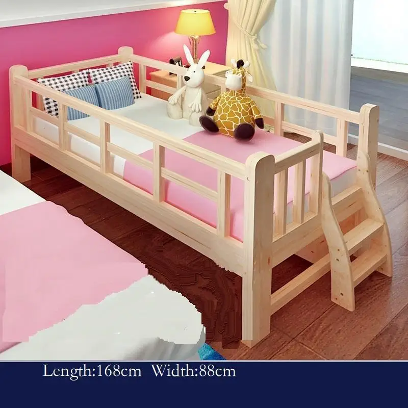 Мобильная деревянная кровать для детской кроватки из дерева Луи литера Yatak с подсветкой для детской спальни Cama Infantil Muebles, детская мебель, кровать