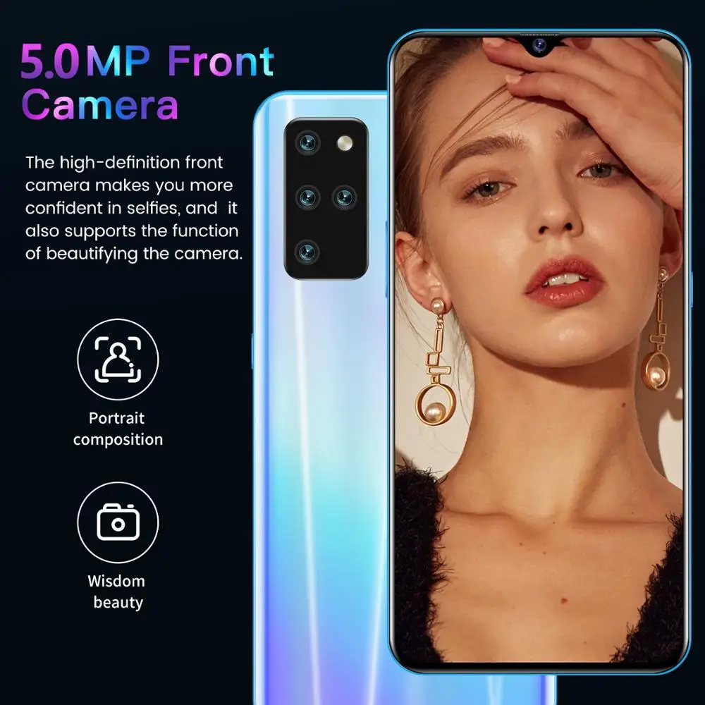 SOYES S21 Smartphones Hexa Core Android 4800mAh  Cell Phones 16GB 6.3inch 19.5:9 Screen Dual Sim Cards 4 Camera Mobile Phones