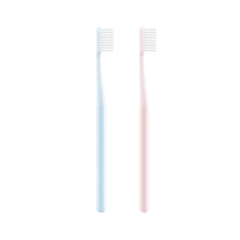 Зубная щетка Xiaomi Mijia 10 шт. розовая и синяя ручная ультратонкая мягкая для глубокой