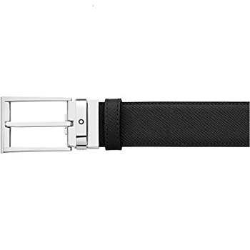 

Montblanc cintura Contemprorary Line reversibile nera blu, sistema cut-to-size