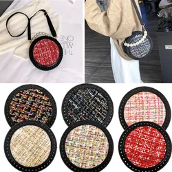 18cm Round Shap Bag Bottom DIY Handmade Bag Accessorie With Holes  For Knitting Handbag Women Shoulder Crossbody Bag Base
