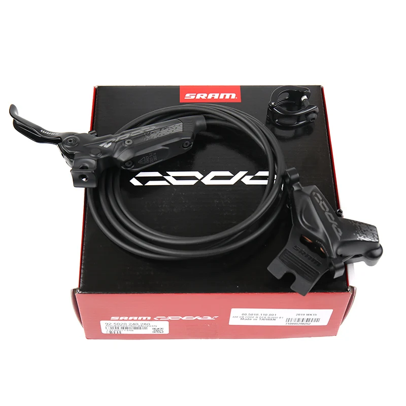 SRAM код р 4-поршни гидравлические дисковые тормоза MTB велосипеда дисковый тормоз диффузии Черная передняя и задняя 950/1800 мм
