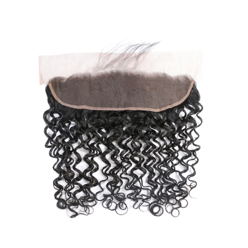 Onda de Água do Cabelo Fechamento do Laço Pacotes com 5x5 Humano Transparente Rendas Frontal Ali Rainha Brasileira Remy Cabelo Natural 3 hd 13x4 7 Pacotes com 34 com fecho