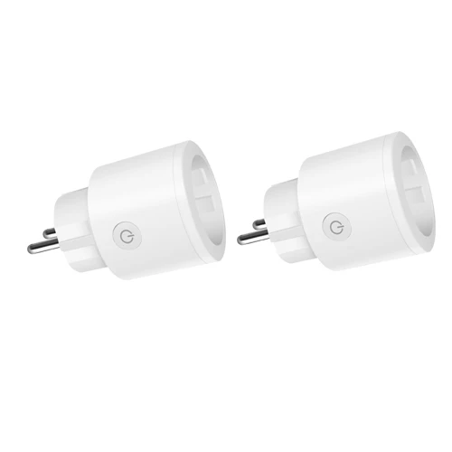WIFI PLUG 2PCS Haozee умная розетка Wi-Fi 3680 Вт 16A таймер для мониторинга энергии ЕС розетка Голосовое управление Alexa Google IFTTT - Цвет: WIFI PLUG 2PCS