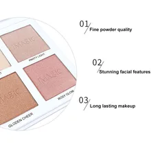 4 цвета хайлайтер пудра палитра длительный водонепроницаемый хайлайтер порошок для женщин V9-Drop