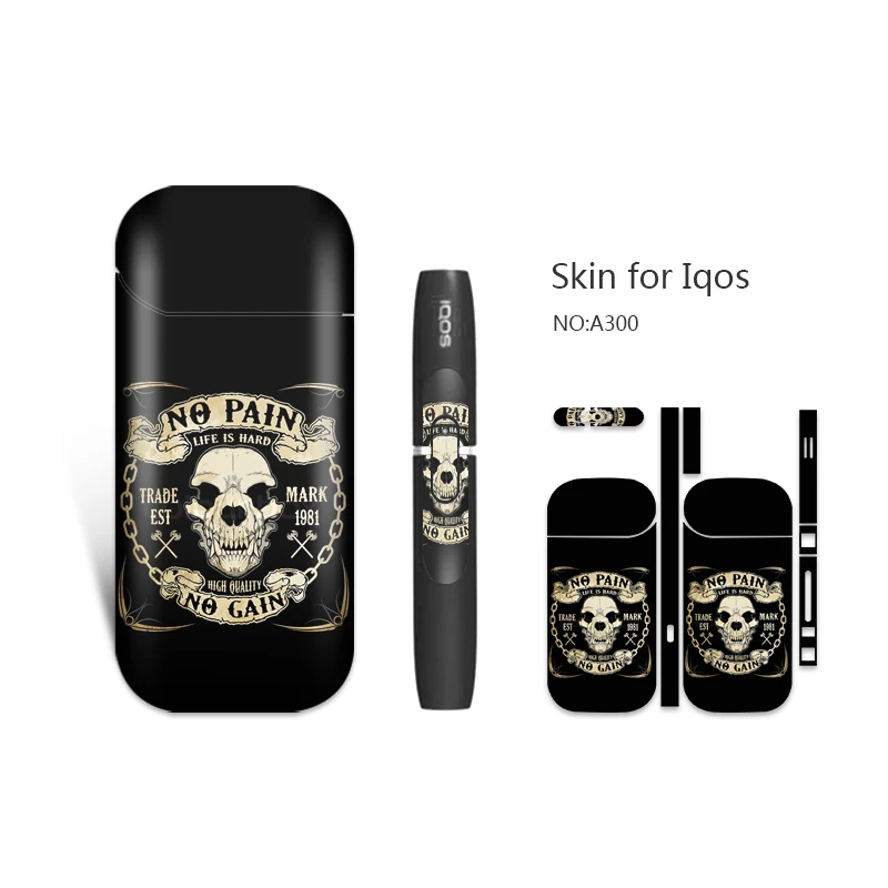 

Cool Design Skull Decal Sticker 3M Sticker Sutable Skin Cover Sleeve Protective Sticker Hot Sale For IQOS 2.4 Plus