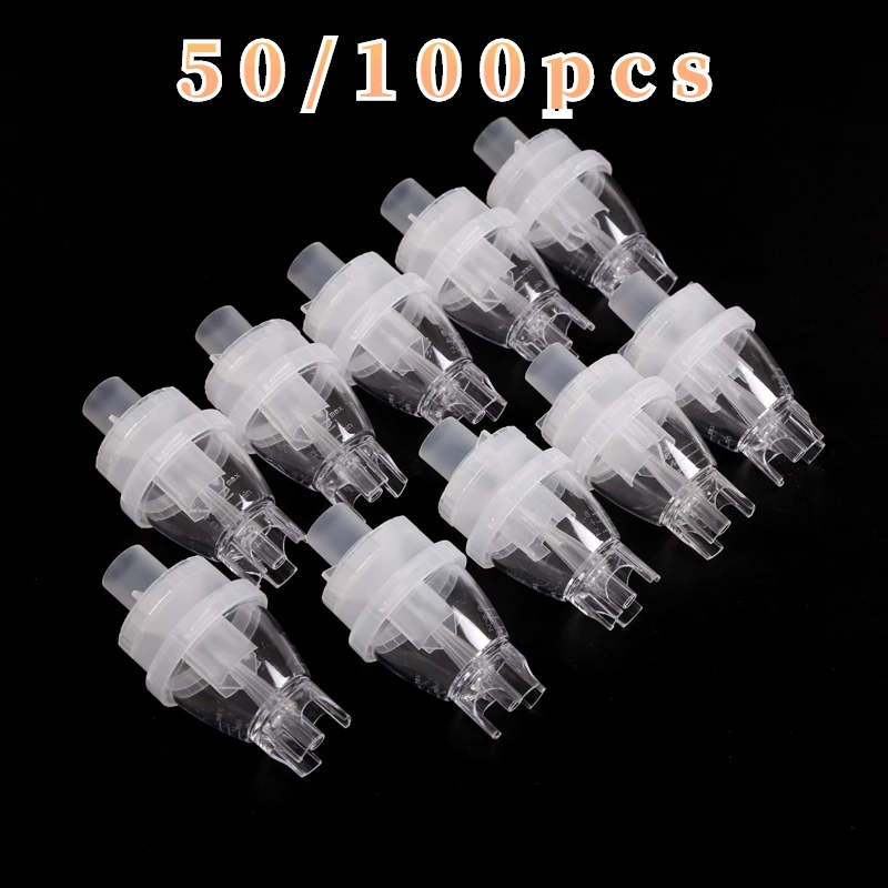 

Tank Cup Nebulizer Accessary Inhaler Parts Medicine Atomized Non-Toxic PPMaterial Home Compressor Nebulize Health Care 50/100pcs