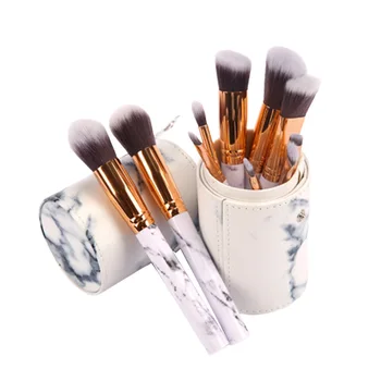 

10PCS Marbling Makeup Brushes Set Foundation Powder Blusher Eyeshadow Concealer Lip Eye Face Cosmetics Beauty Makeup Tools