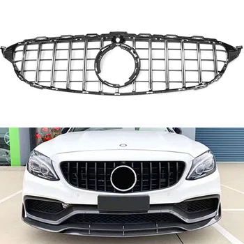 

Fit for mercedes benz C class W205 GT R GTR grille 2019 C180 C200 C250 C300 Without emblem 2019-20 with/without camera 2019