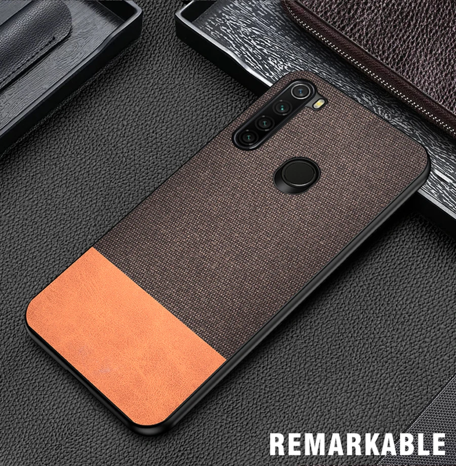 IKrsses для Xiaomi Redmi Note 8 Pro PU простая скатерть жесткая задняя крышка мягкий чехол для Redmi Note 8 жесткий чехол