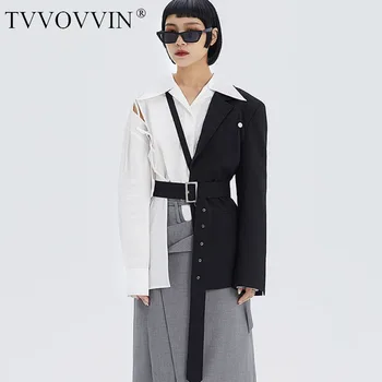 

TVVOVVIN Women Streetwear Blazer Original Long Sleeve Wild Top Women Fashion Loose Personality Women Clothes 2020 Autumn XJ5192