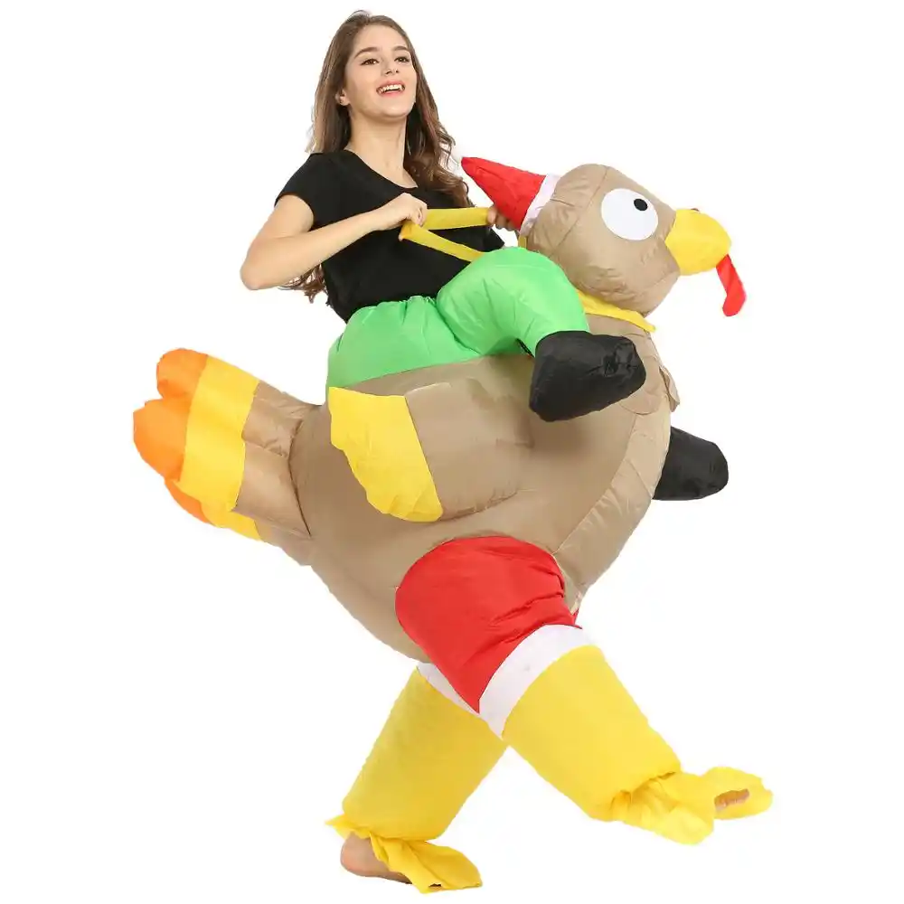 Christmas Inflatable Turkey Costume Blow Up Suit Party Carnival Cosplay Fancy Dress For Women Men Adult Rooster Chicken Holidays Costumes Aliexpress