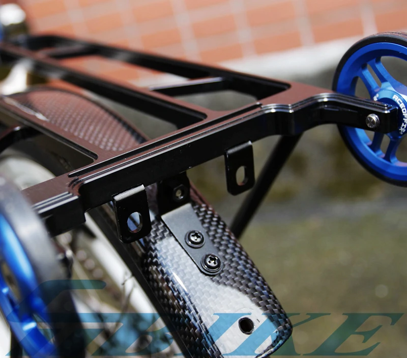 Aceoffix CNC Сверхлегкий Алюминиевый сплав задняя стойка для Brompton складные велосипеды аксессуары стойка